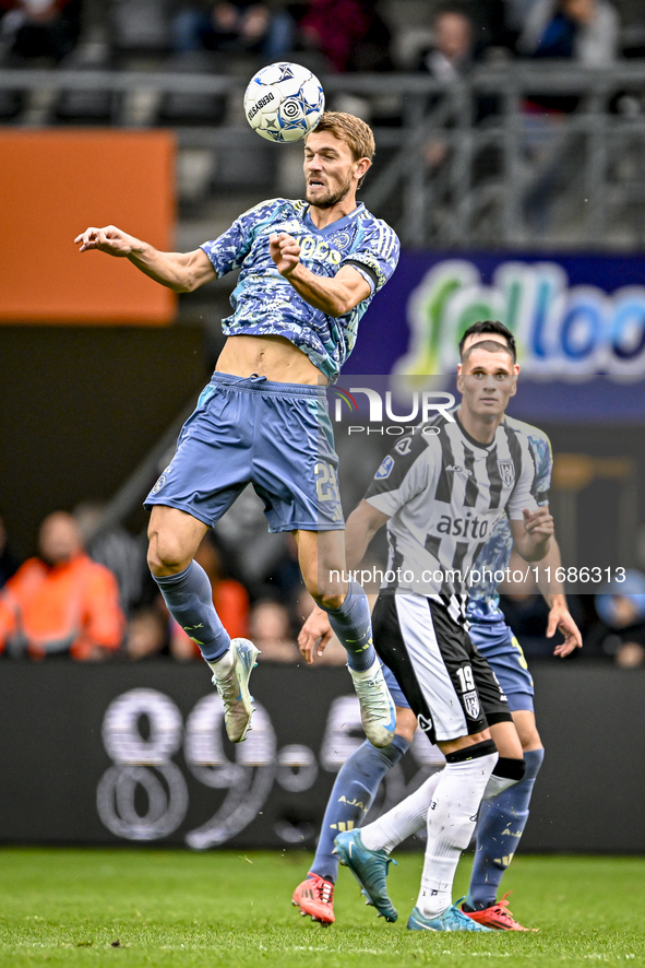 AFC Ajax Amsterdam defender Daniele Rugani plays during the match between Heracles Almelo and Ajax at the Asito Stadium for the Dutch Erediv...