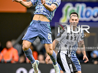 AFC Ajax Amsterdam defender Daniele Rugani plays during the match between Heracles Almelo and Ajax at the Asito Stadium for the Dutch Erediv...