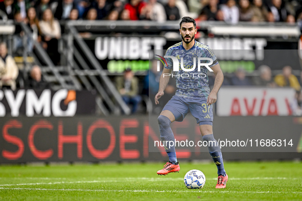 AFC Ajax Amsterdam defender Josip Sutalo plays during the match between Heracles Almelo and Ajax at the Asito Stadium for the Dutch Eredivis...