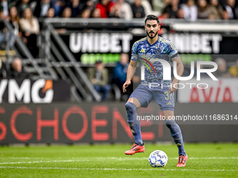 AFC Ajax Amsterdam defender Josip Sutalo plays during the match between Heracles Almelo and Ajax at the Asito Stadium for the Dutch Eredivis...