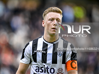 Heracles Almelo midfielder Brian de Keersmaecker plays during the match between Heracles Almelo and Ajax at the Asito Stadium for the Dutch...