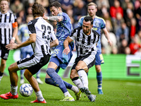 AFC Ajax Amsterdam forward Wout Weghorst and Heracles Almelo midfielder Thomas Bruns give away a penalty during the match between Heracles A...