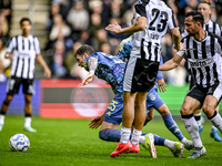 AFC Ajax Amsterdam forward Wout Weghorst and Heracles Almelo midfielder Thomas Bruns give away a penalty during the match between Heracles A...