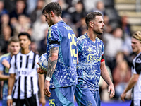 AFC Ajax Amsterdam midfielder Jordan Henderson gives the penalty to AFC Ajax Amsterdam forward Wout Weghorst during the match between Heracl...