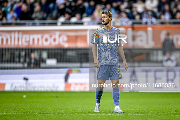 AFC Ajax Amsterdam defender Daniele Rugani plays during the match between Heracles Almelo and Ajax at the Asito Stadium for the Dutch Erediv...