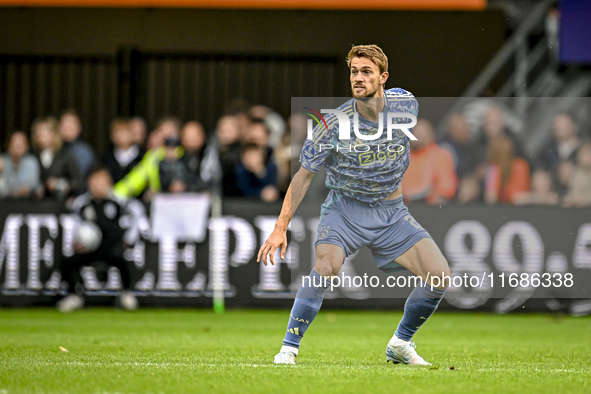 AFC Ajax Amsterdam defender Daniele Rugani plays during the match between Heracles Almelo and Ajax at the Asito Stadium for the Dutch Erediv...