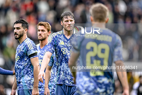 AFC Ajax Amsterdam forward Wout Weghorst plays during the match between Heracles Almelo and Ajax at the Asito Stadium for the Dutch Eredivis...