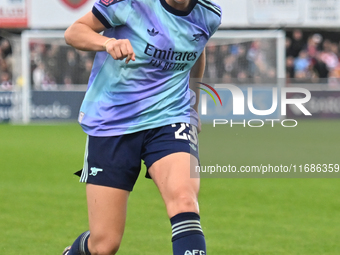 Alessia Russo (23 Arsenal) goes forward during the Barclays FA Women's Super League match between West Ham United and Arsenal at the Chigwel...