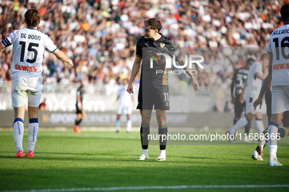 Gaetano Oristanio of Venezia expresses disappointment during the Italian Serie A soccer championship match between Venezia FC and Atalanta B...