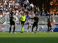 Atalanta's Ederson Jose dos Santos Lourenco da Silva plays against Venezia's Gianluca Busio during the Italian Serie A soccer championship m...