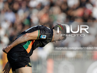 Gaetano Oristanio of Venezia expresses disappointment during the Italian Serie A soccer championship match between Venezia FC and Atalanta B...