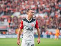 Mario Goetze of Eintracht Frankfurt appears during the Bundesliga match between Bayer 04 Leverkusen and Eintracht Frankfurt at BayArena in L...