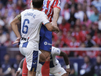 Alexander Sorloth of Atletico de Madrid is in action during the La Liga 2024/25 match between Atletico de Madrid and Leganes at Riyadh Air M...