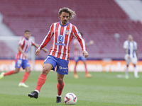 Antoine Griezmann of Atletico de Madrid is in action during the La Liga 2024/25 match between Atletico de Madrid and Leganes at Riyadh Air M...