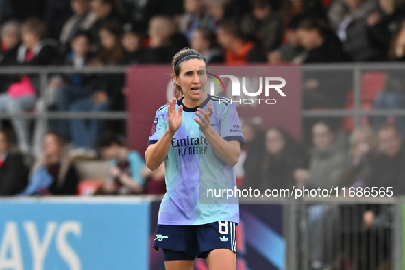 Mariona Caldentey (8 Arsenal) celebrates after scoring the team's first goal during the Barclays FA Women's Super League match between West...