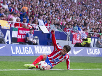 Giuliano Simeone of Atletico de Madrid saves the ball during the La Liga 2024/25 match between Atletico de Madrid and Leganes at Riyadh Air...