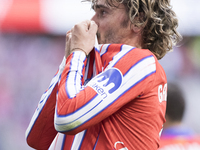 Antoine Griezmann of Atletico de Madrid celebrates a goal during the La Liga 2024/25 match between Atletico de Madrid and Leganes at Riyadh...