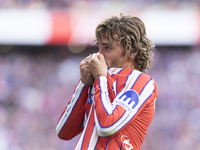 Antoine Griezmann of Atletico de Madrid celebrates a goal during the La Liga 2024/25 match between Atletico de Madrid and Leganes at Riyadh...