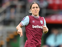 Katrina Gorry (22 West Ham) participates in the Barclays FA Women's Super League match between West Ham United and Arsenal at the Chigwell C...