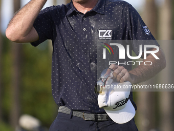 Julien Guerrier of France celebrates victory on the 18th green, on the ninth play-off hole, during day four of the Estrella Damm N.A. Andalu...