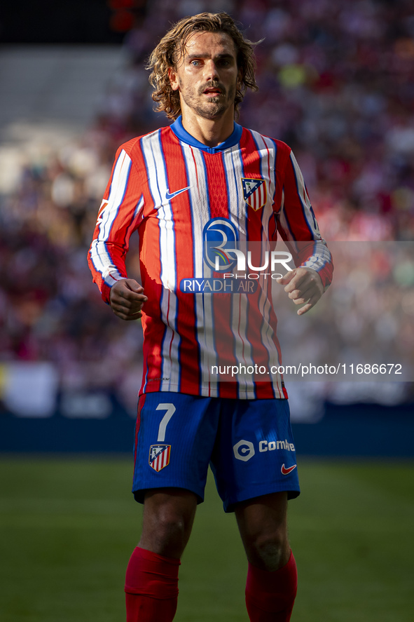 Antoine Griezmann of Atletico de Madrid is seen during the La Liga EA Sports 2024/25 football match between Atletico de Madrid and CD Legane...