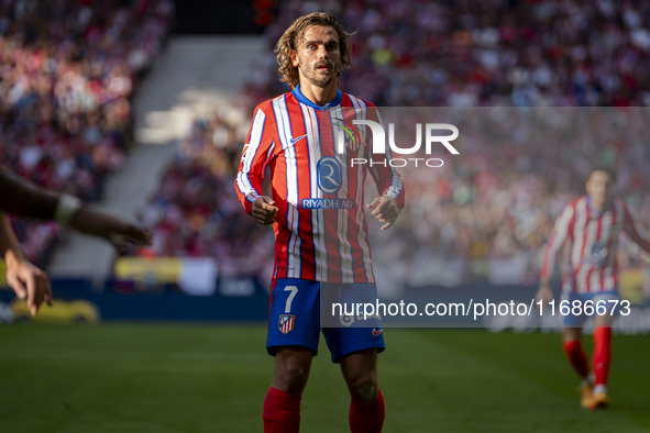 Antoine Griezmann of Atletico de Madrid is seen during the La Liga EA Sports 2024/25 football match between Atletico de Madrid and CD Legane...