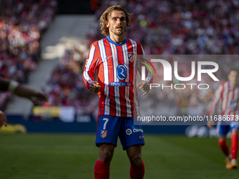 Antoine Griezmann of Atletico de Madrid is seen during the La Liga EA Sports 2024/25 football match between Atletico de Madrid and CD Legane...