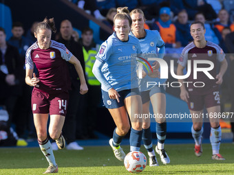 Lauren Hemp #11 of Manchester City W.F.C. participates in the Barclays FA Women's Super League match between Manchester City and Aston Villa...