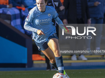 Lauren Hemp #11 of Manchester City W.F.C. participates in the Barclays FA Women's Super League match between Manchester City and Aston Villa...