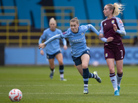 Jess Park #16 of Manchester City W.F.C. is in action during the Barclays FA Women's Super League match between Manchester City and Aston Vil...