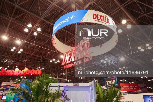 People attend the New York Comic Con 2024 at the Jacob Javits Center in New York City, United States, on October 19, 2024. New York Comic Co...