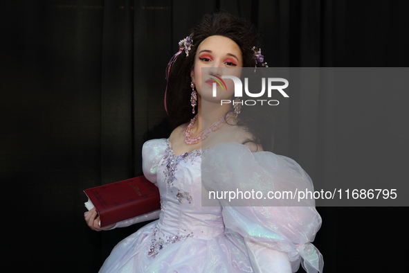 Cosplayer Cecilia from Toms River dresses as Sarah from the Labyrinth for New York Comic Con at the Javits Center in New York City, on Octob...