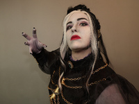 Cosplayer Annie from Manhattan dresses as Laudna from Critical Role for New York Comic Con at the Javits Center in New York City on October...