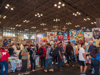 People attend the New York Comic Con 2024 at the Jacob Javits Center in New York City, United States, on October 19, 2024. New York Comic Co...