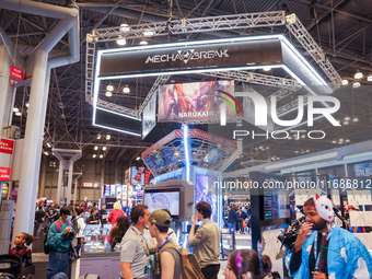 People attend the New York Comic Con 2024 at the Jacob Javits Center in New York City, United States, on October 19, 2024. New York Comic Co...