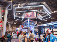 People attend the New York Comic Con 2024 at the Jacob Javits Center in New York City, United States, on October 19, 2024. New York Comic Co...