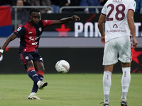 Antoine Makoumbou (#29 Cagliari Calcio) participates in the Serie A TIM match between Cagliari Calcio and Torino FC in Italy on October 20,...