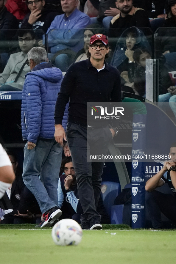 Vanoli participates in the Serie A TIM match between Cagliari Calcio and Torino FC in Italy on October 20, 2024 