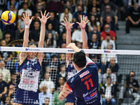 Martha Anthouli of Chieri '76 is in action during the Italian women's Serie A1 Tigota Volleyball match between Reale Mutua Fenera Chieri '76...