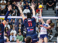 Martha Anthouli of Chieri '76 is in action during the Italian women's Serie A1 Tigota Volleyball match between Reale Mutua Fenera Chieri '76...