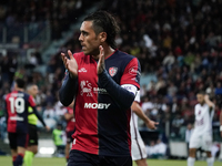 Nicolas Viola (#10 Cagliari Calcio) participates in the Serie A TIM match between Cagliari Calcio and Torino FC in Italy on October 20, 2024...