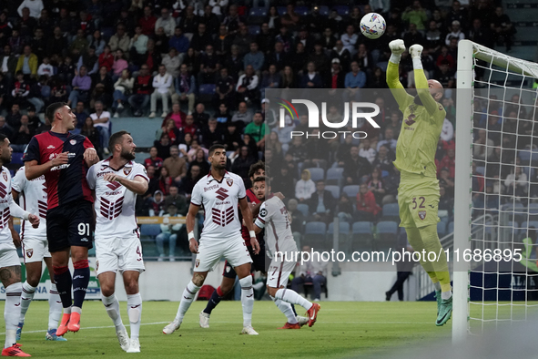 Milinkovic Savic of Torino FC participates in the Serie A TIM match between Cagliari Calcio and Torino FC in Italy on October 20, 2024. 