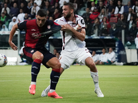 Roberto Piccoli (#91 Cagliari Calcio) participates in the Serie A TIM match between Cagliari Calcio and Torino FC in Italy on October 20, 20...