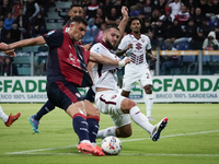 Roberto Piccoli (#91 Cagliari Calcio) participates in the Serie A TIM match between Cagliari Calcio and Torino FC in Italy on October 20, 20...