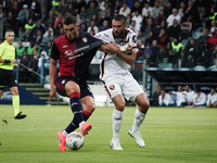 Roberto Piccoli (#91 Cagliari Calcio) participates in the Serie A TIM match between Cagliari Calcio and Torino FC in Italy on October 20, 20...