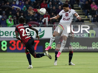 Che Adams of Torino FC during the Serie A TIM match between Cagliari Calcio and Torino FC in Italy on October 20, 2024 (