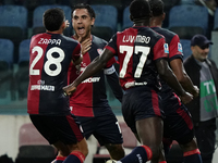 Nicolas Viola (#10 Cagliari Calcio) celebrates during the Serie A TIM match between Cagliari Calcio and Torino FC in Italy on October 20, 20...