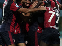 Nicolas Viola (#10 Cagliari Calcio) celebrates during the Serie A TIM match between Cagliari Calcio and Torino FC in Italy on October 20, 20...