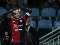 Nicolas Viola (#10 Cagliari Calcio) celebrates during the Serie A TIM match between Cagliari Calcio and Torino FC in Italy on October 20, 20...