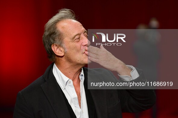 Vincent Lindon at the closing night of the Lyon Light Festival in Lyon, France, on October 20, 2024. 